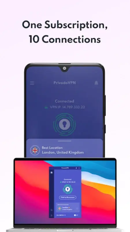Screenshot PrivadoVPN APK v4.0.11 untuk Android