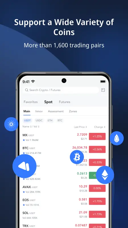 Screenshot MEXC APK v6.38.0