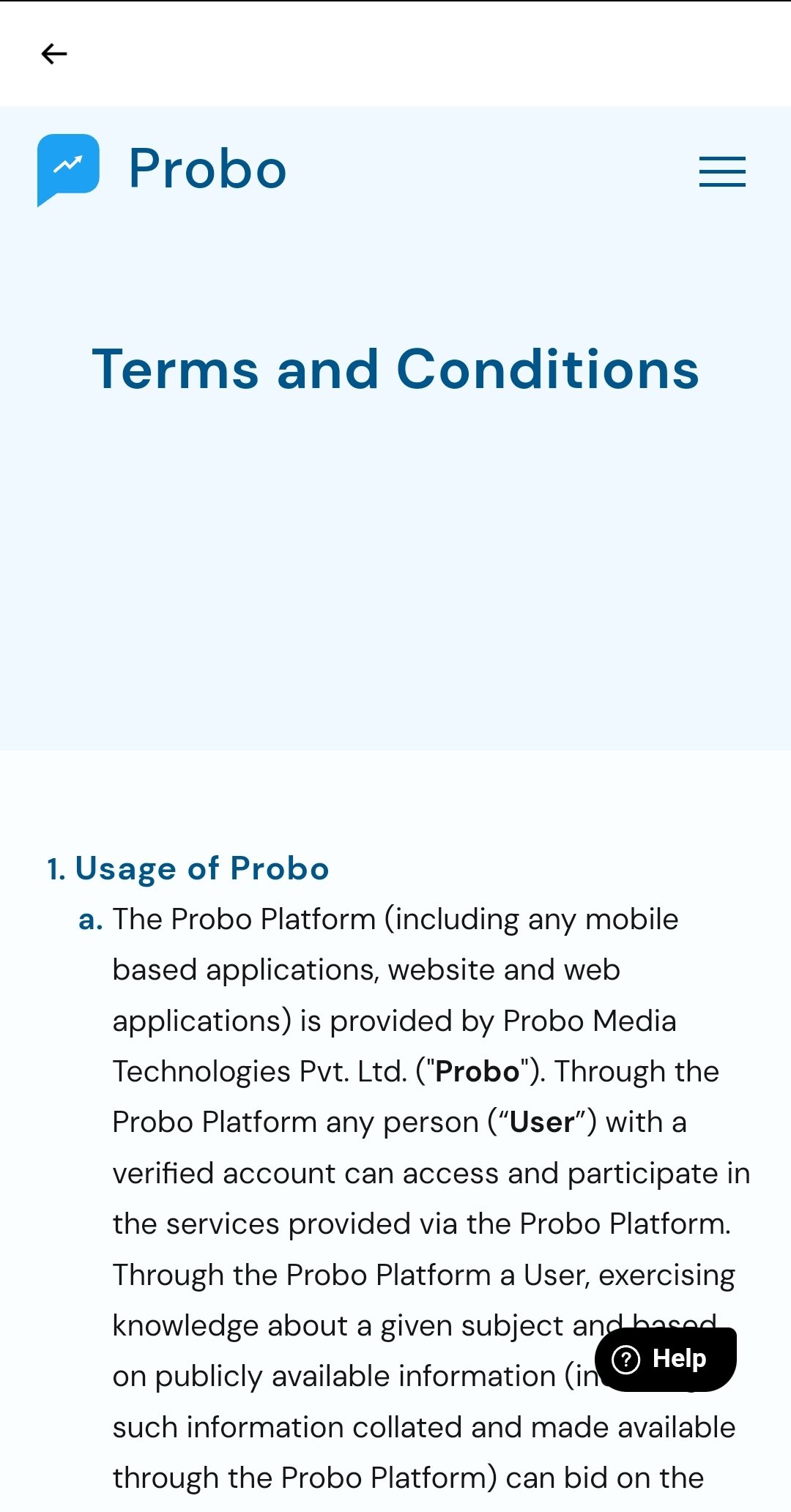 Screenshot Probo APK