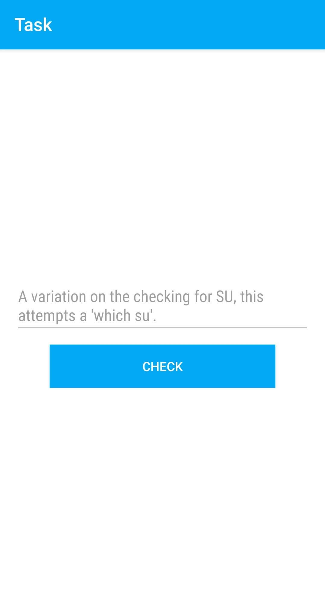 Screenshot SU Binary Check APK