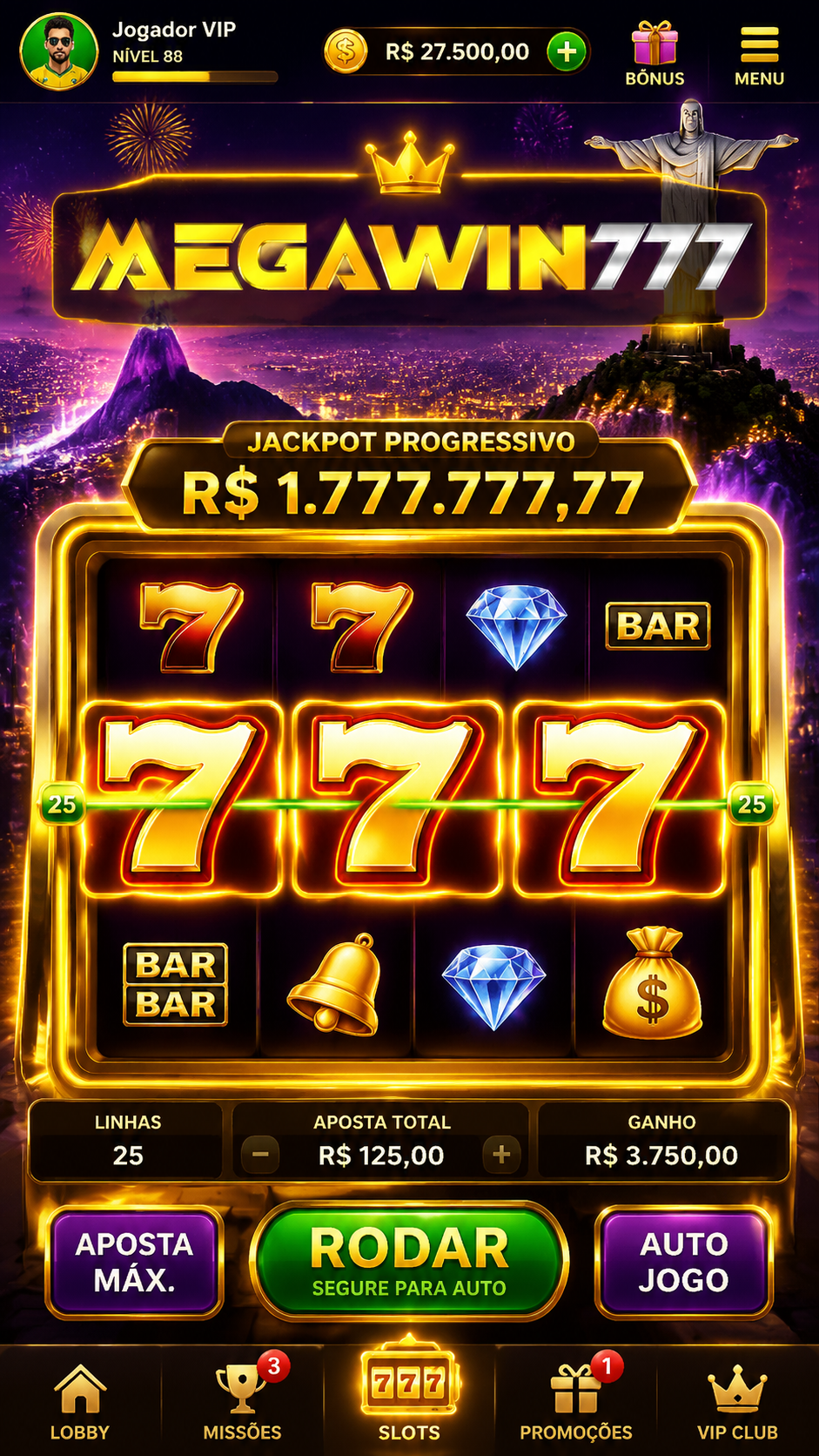 Screenshot megawin777 APK: Game Slot Seru dengan Animasi Halus