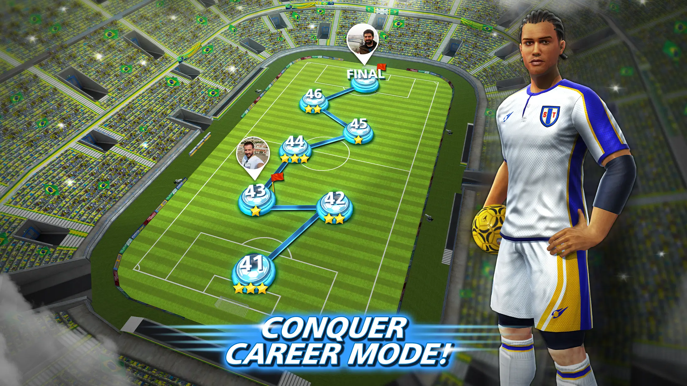 Screenshot Football Strike APK: Duel Tendangan Bebas Seru dengan Mode Multiplayer