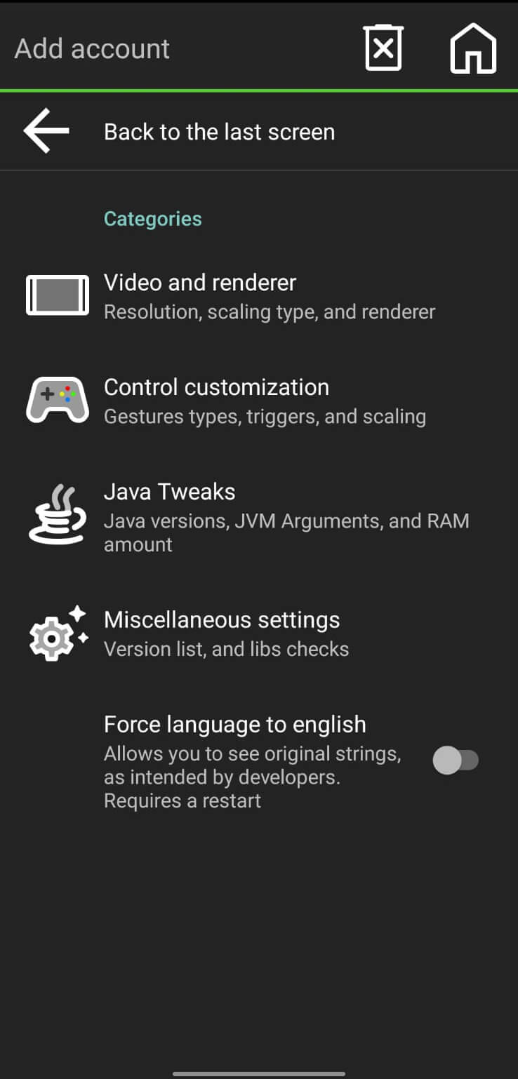 Screenshot PojavLauncher APK untuk Minecraft Java Edition di Android