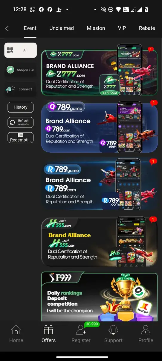 Screenshot P999 APK: Game Online Casino dengan Slot, Kartu, dan Live Casino