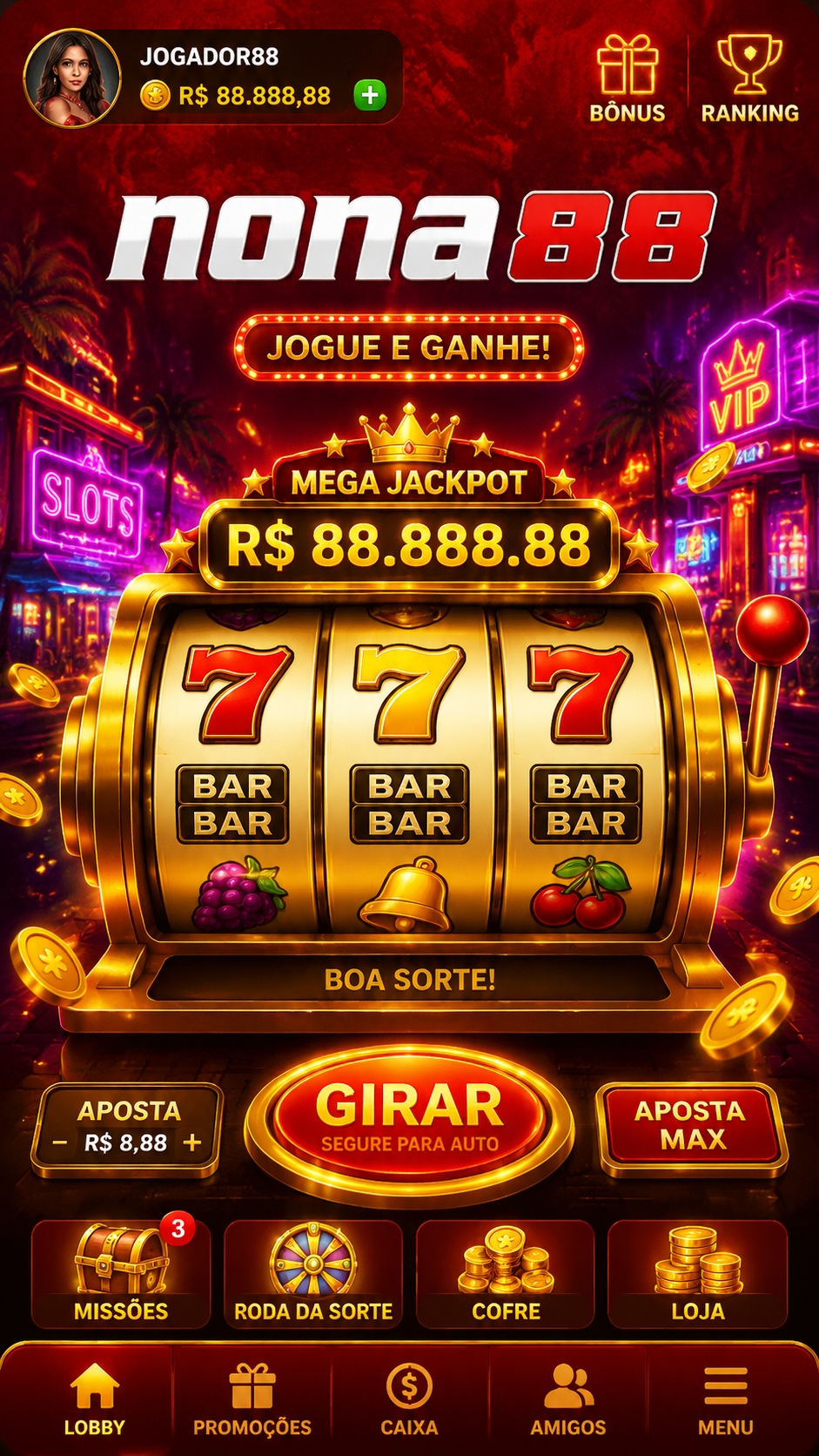 Screenshot Nona88 APK Game Slot Online Seru dan Cepat