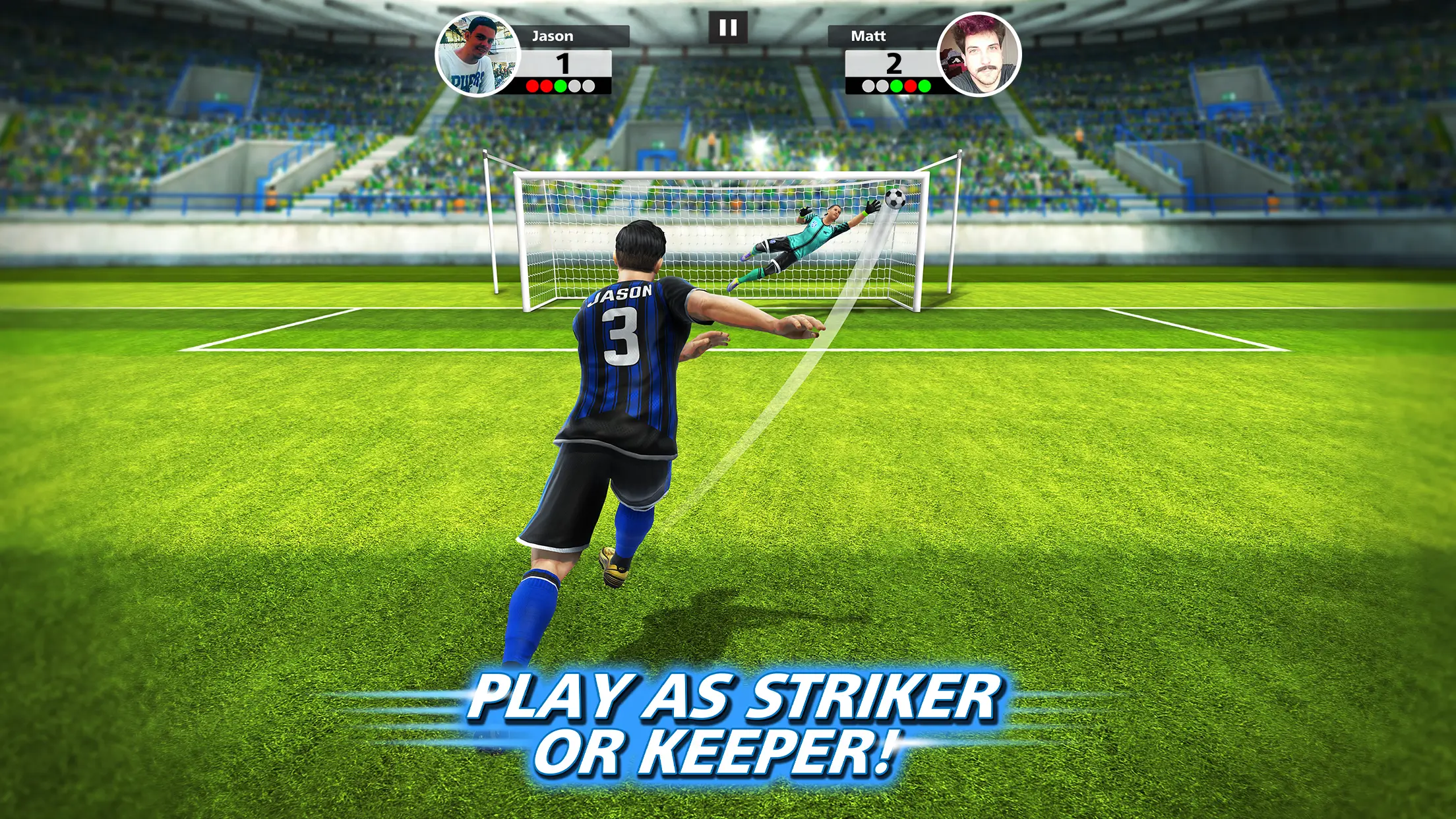 Screenshot Football Strike APK: Duel Tendangan Bebas Seru dengan Mode Multiplayer