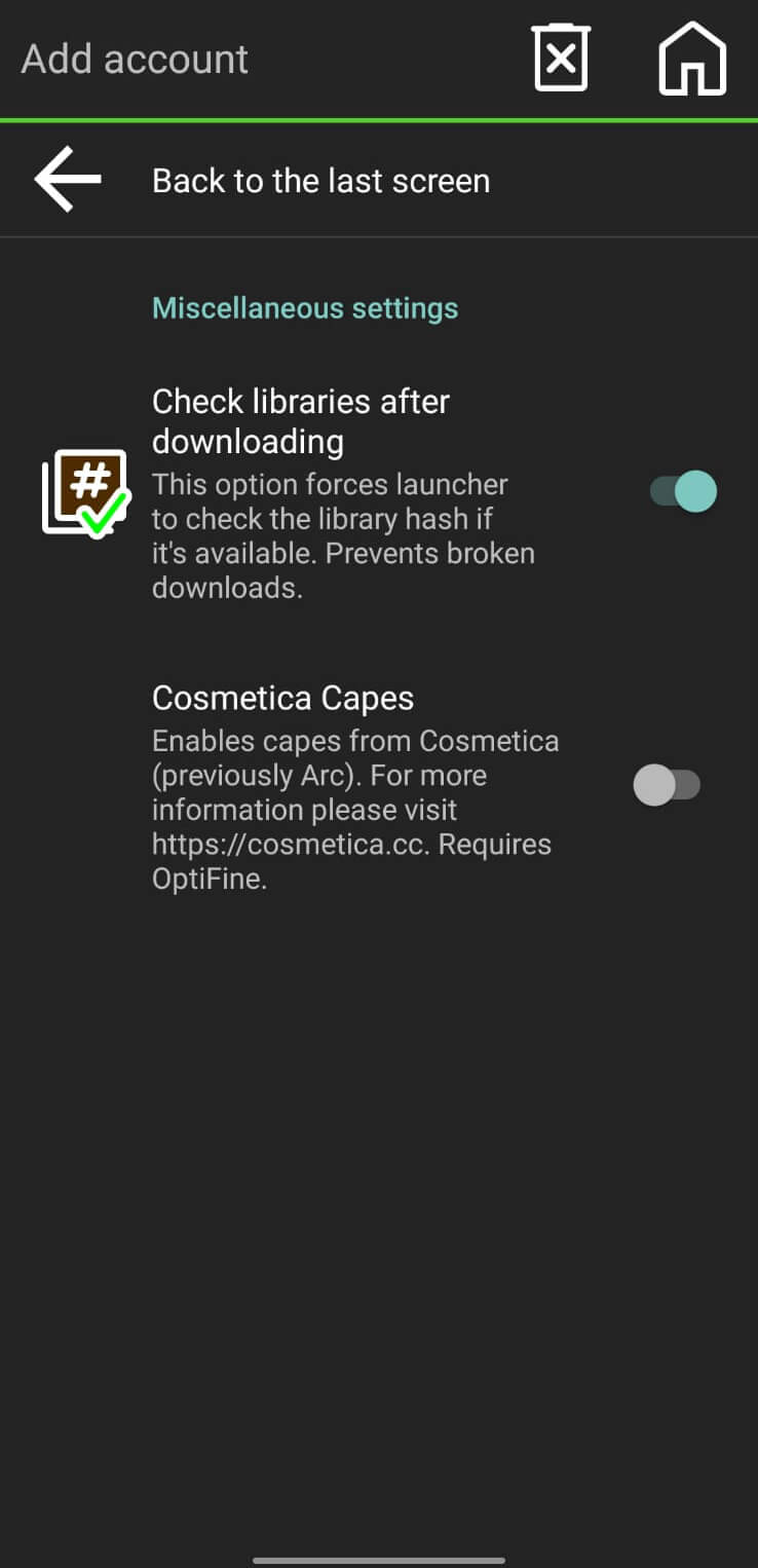 Screenshot PojavLauncher APK untuk Minecraft Java Edition di Android