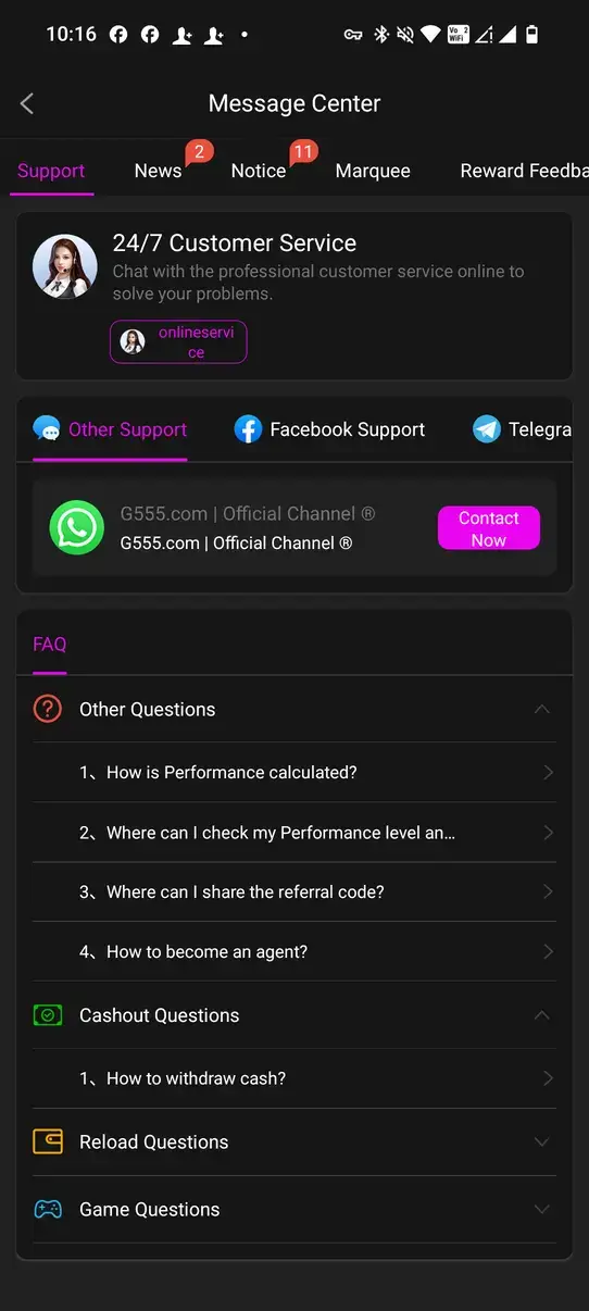 Screenshot G555 APK: Game Kasino dengan Ratusan Pilihan Permainan