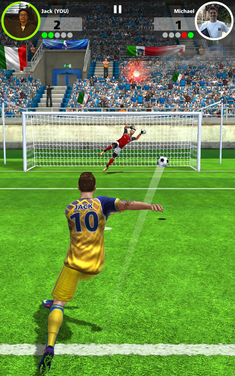 Screenshot Football Strike APK: Duel Tendangan Bebas Seru dengan Mode Multiplayer