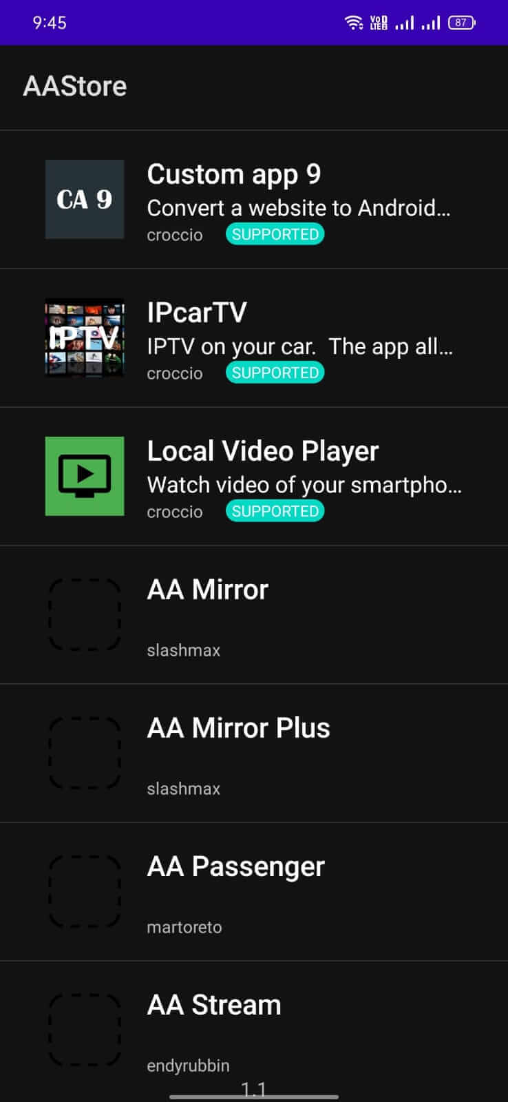 Screenshot AAStore APK