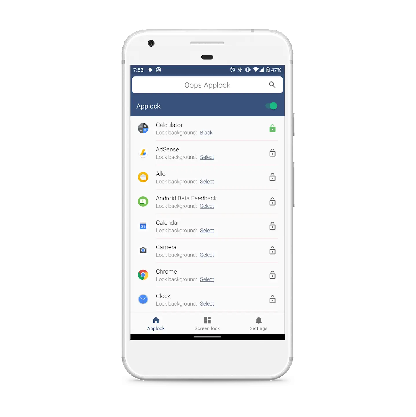 Screenshot Oops AppLock APK 3.3.0