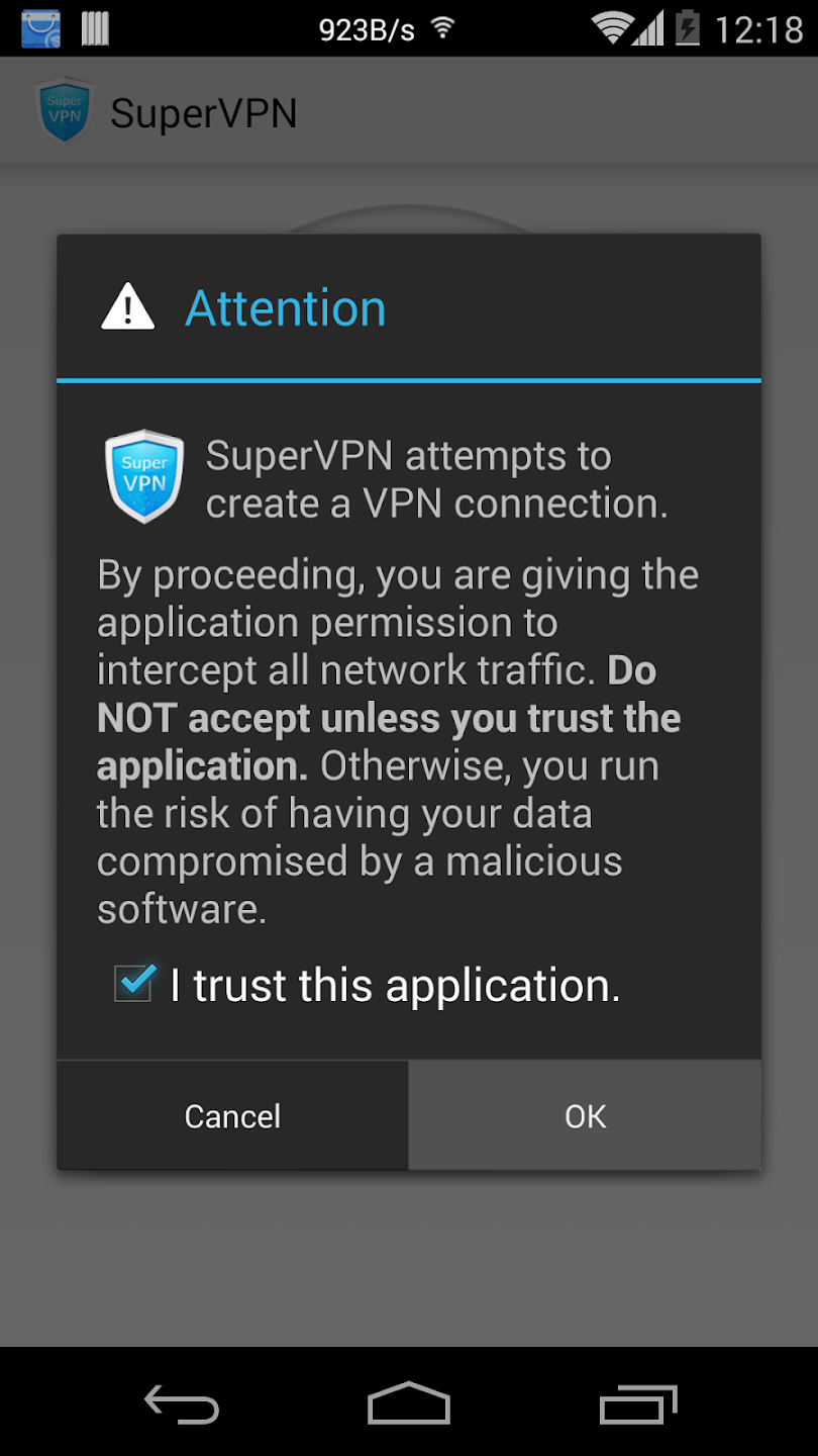 Screenshot SuperVPN APK 3.1.4