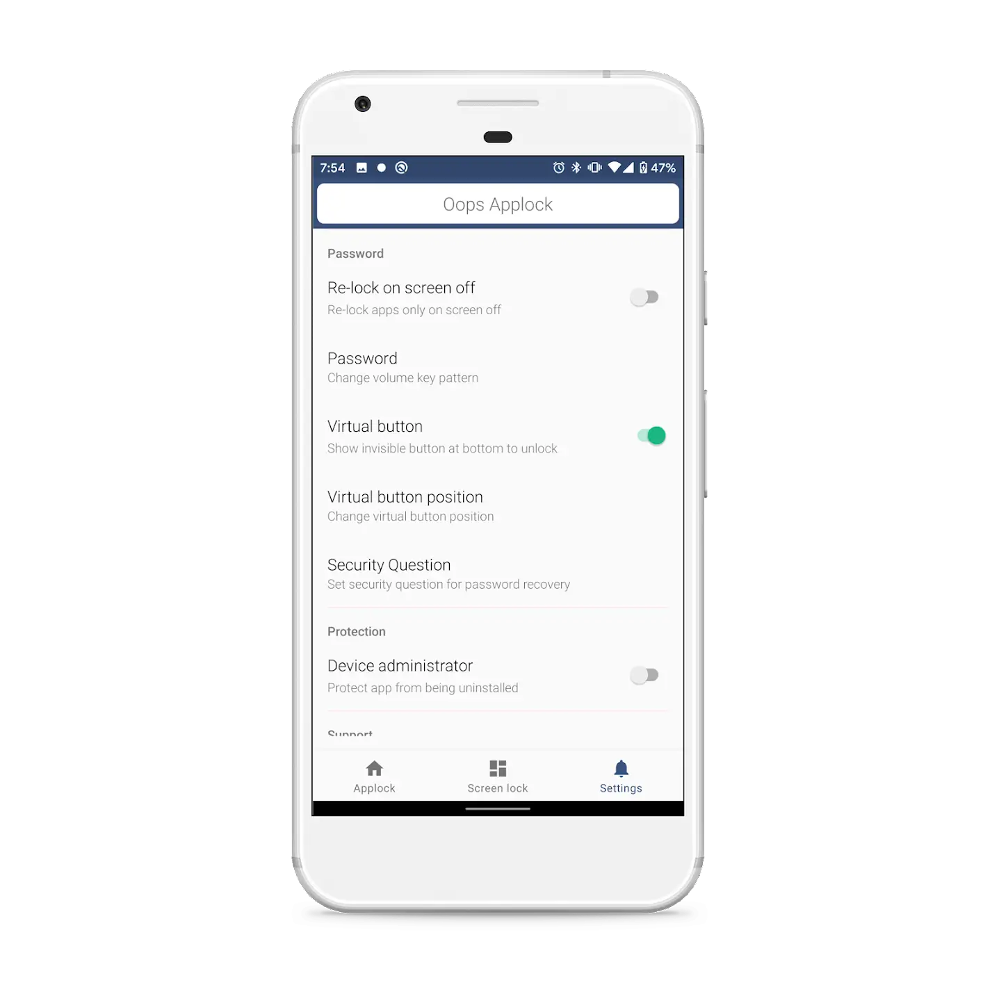 Screenshot Oops AppLock APK 3.3.0