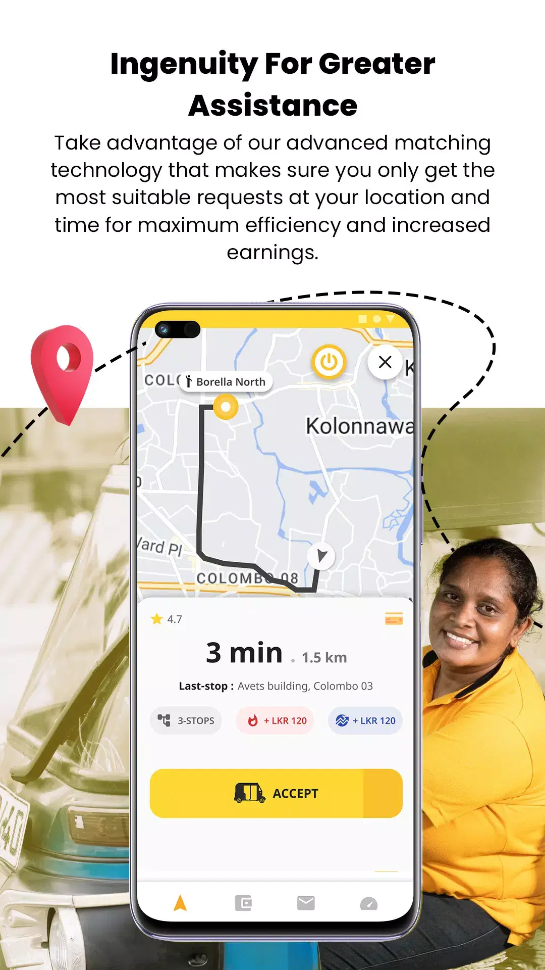 Screenshot PickMe Driver APK untuk Pengemudi di Sri Lanka