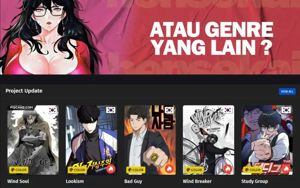 Screenshot Manhwa List APK v2.2 - Baca Manhwa Korea di Android