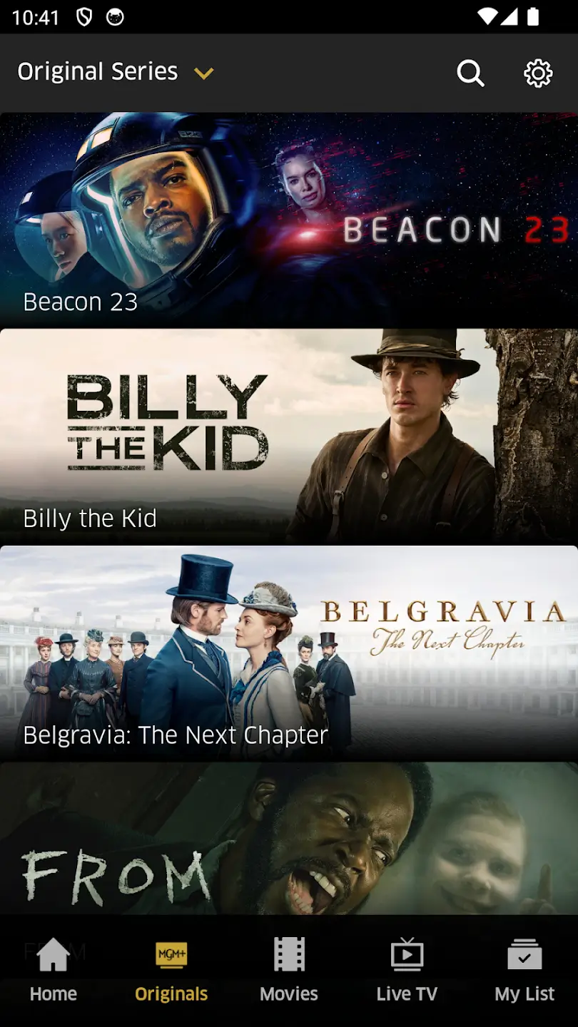 Screenshot MGM+ APK v226.0.2025226003 untuk Streaming Film dan Serial