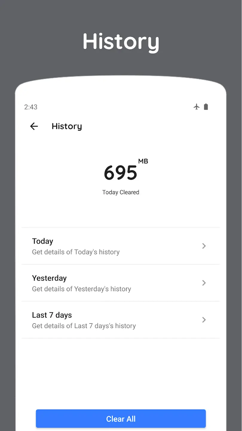 Screenshot Zero Cleaner APK v2.2