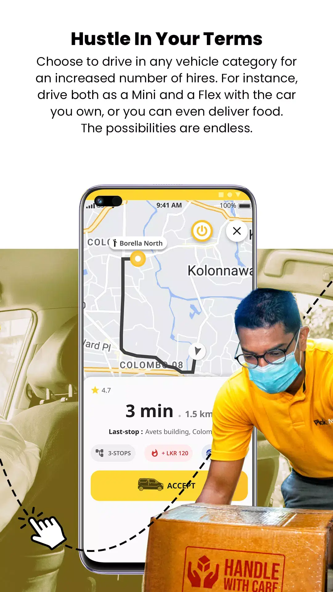 Screenshot PickMe Driver APK untuk Pengemudi di Sri Lanka