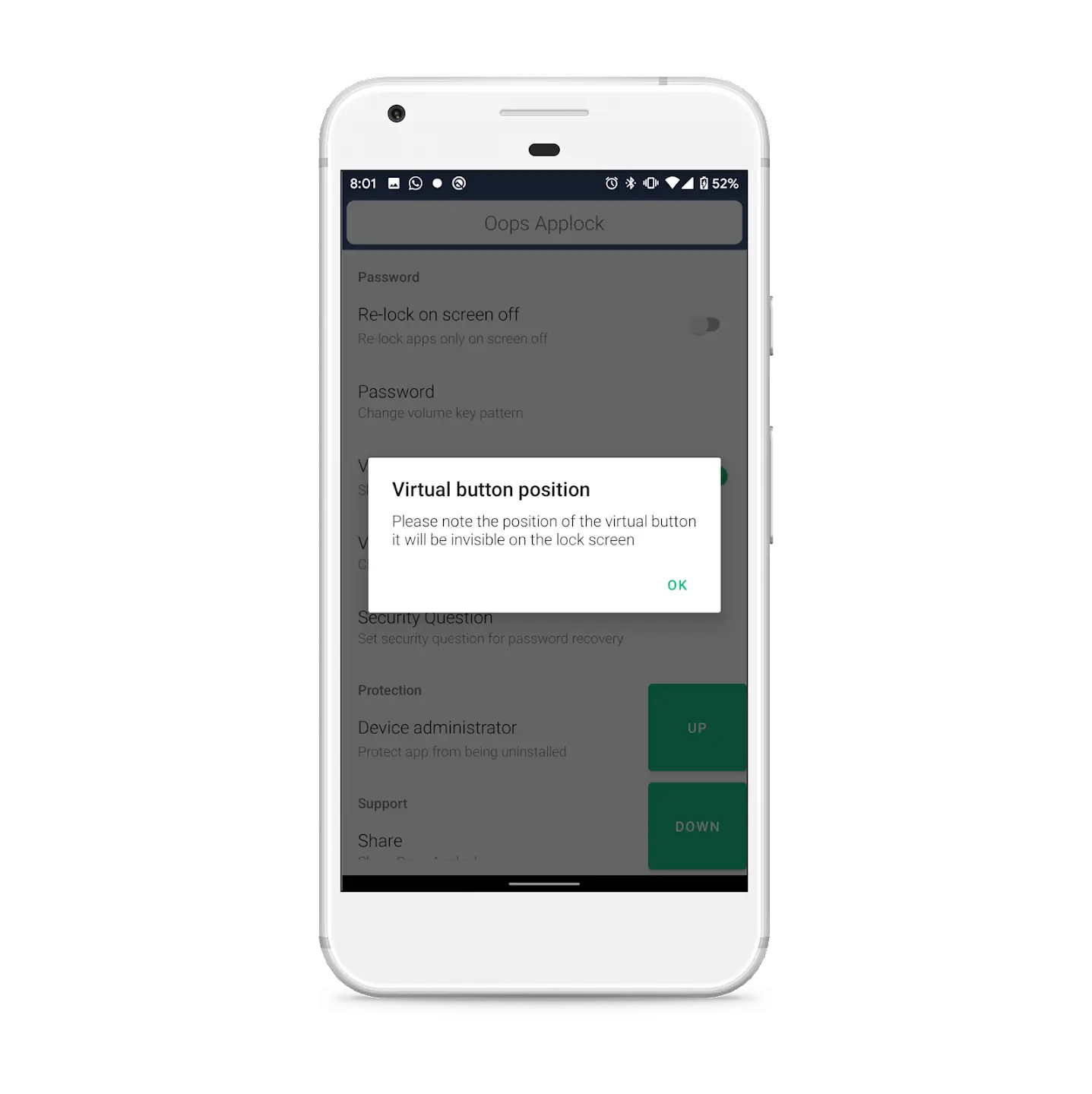 Screenshot Oops AppLock APK 3.3.0