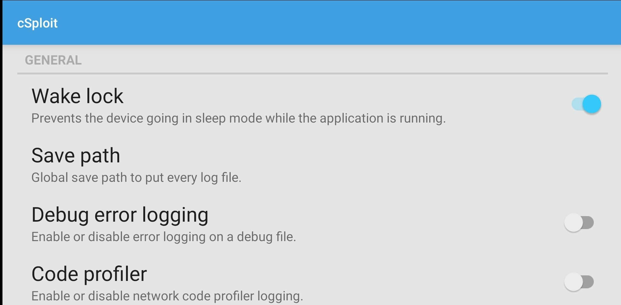 Screenshot cSploit APK v1.6.6