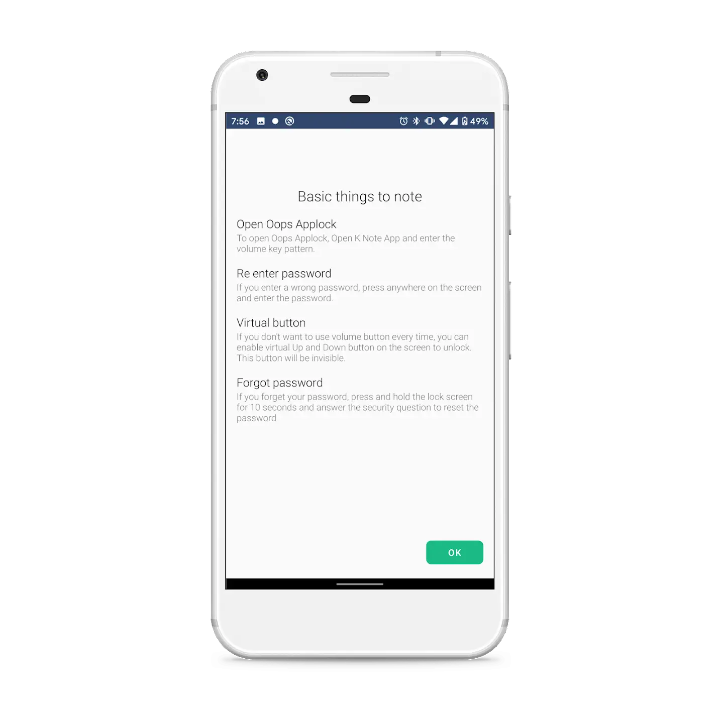 Screenshot Oops AppLock APK 3.3.0