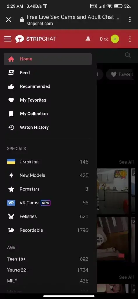 Screenshot Stripchat APK