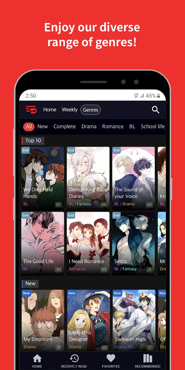 Screenshot Toomics APK