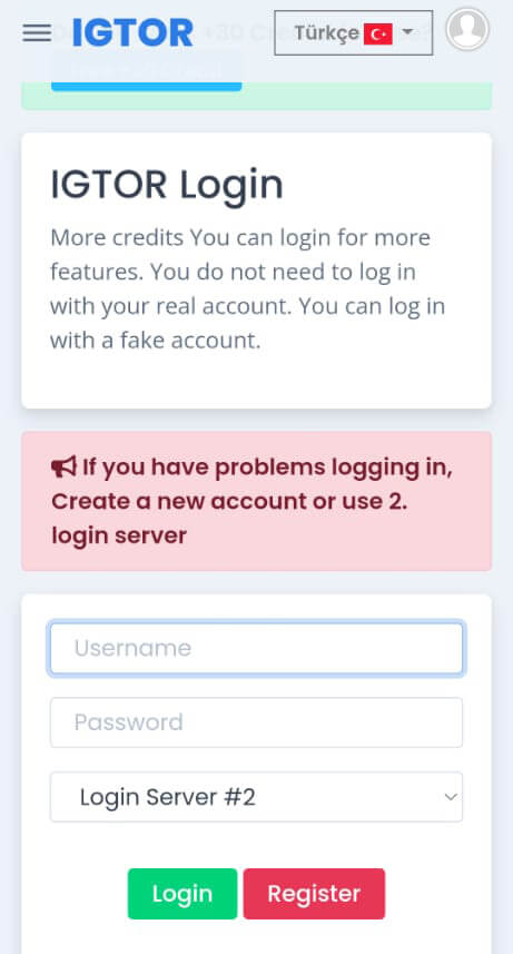 Screenshot IGTOR APK V9S