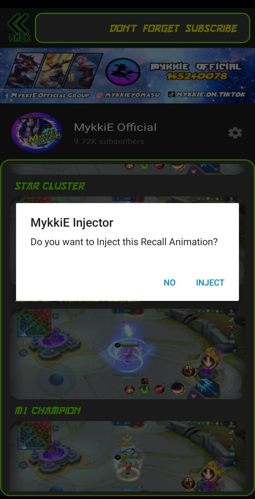 Screenshot Mykkie Skin Injector APK 2.33 untuk Android