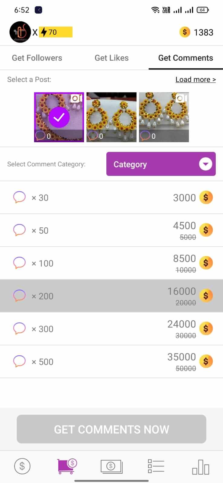 Screenshot GetInsta APK
