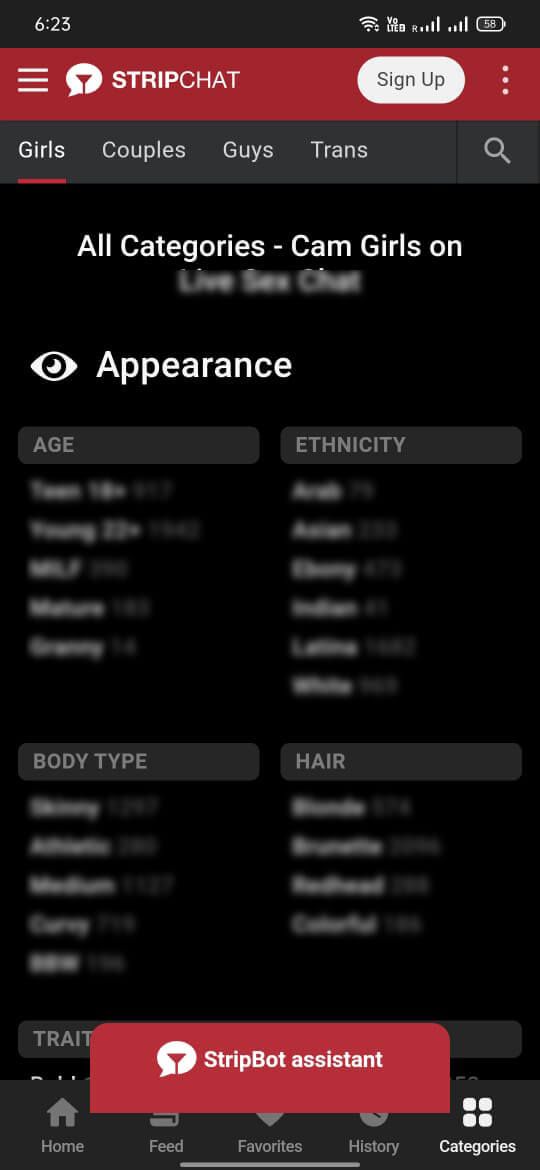 Screenshot Stripchat APK