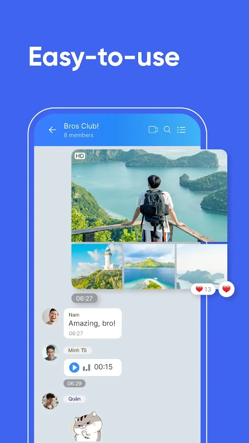 Screenshot Zalo APK versi 26.03.01 untuk Android