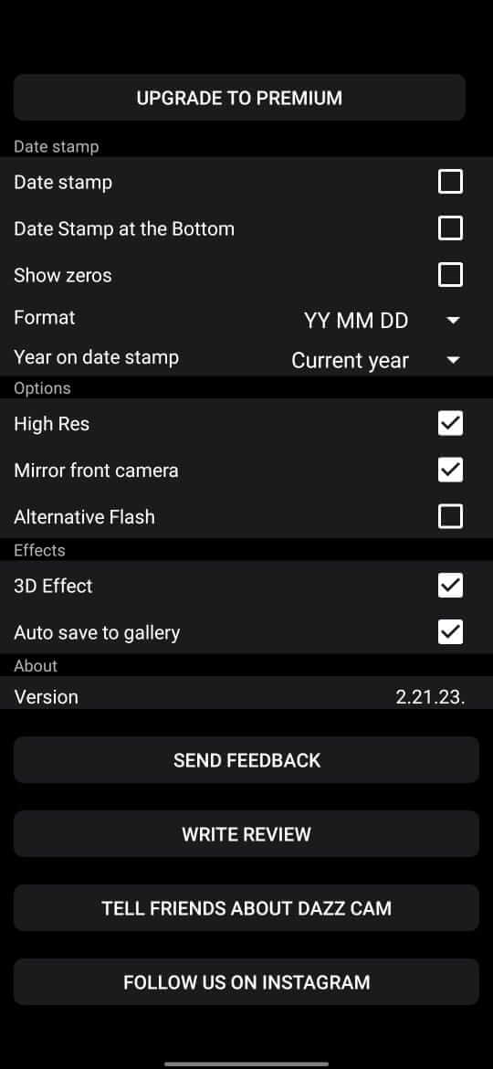 Screenshot Dazz Cam APK v2.21.23
