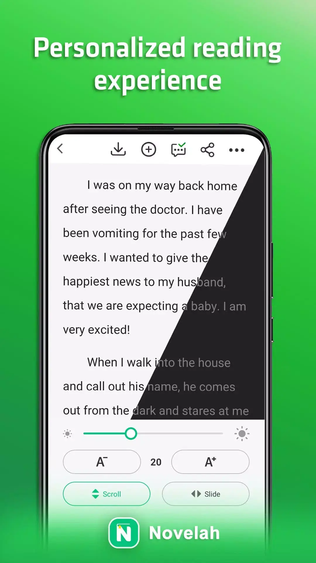 Screenshot Novelah APK v1.67 untuk Baca Novel di Android