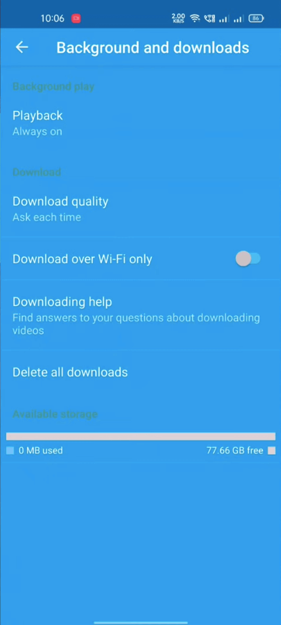 Screenshot YouTube Blue APK v19.21.40