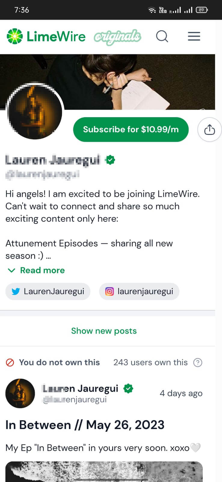 Screenshot LimeWire APK