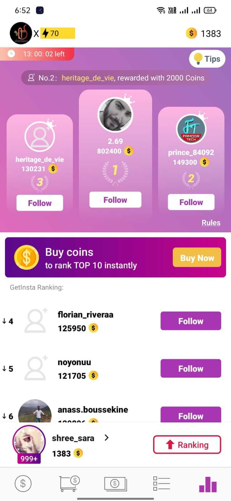 Screenshot GetInsta APK