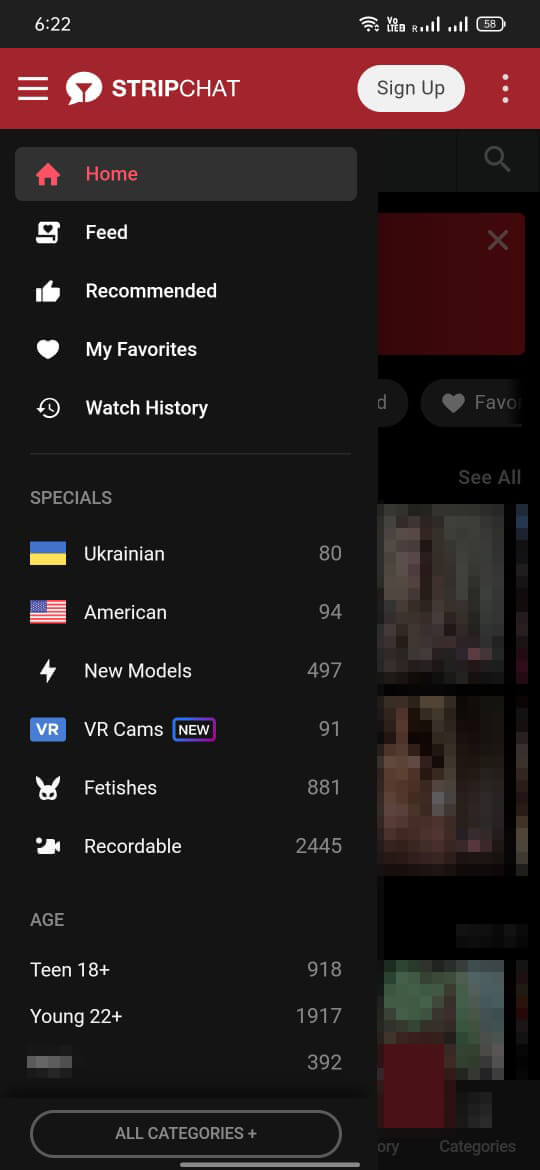 Screenshot Stripchat APK