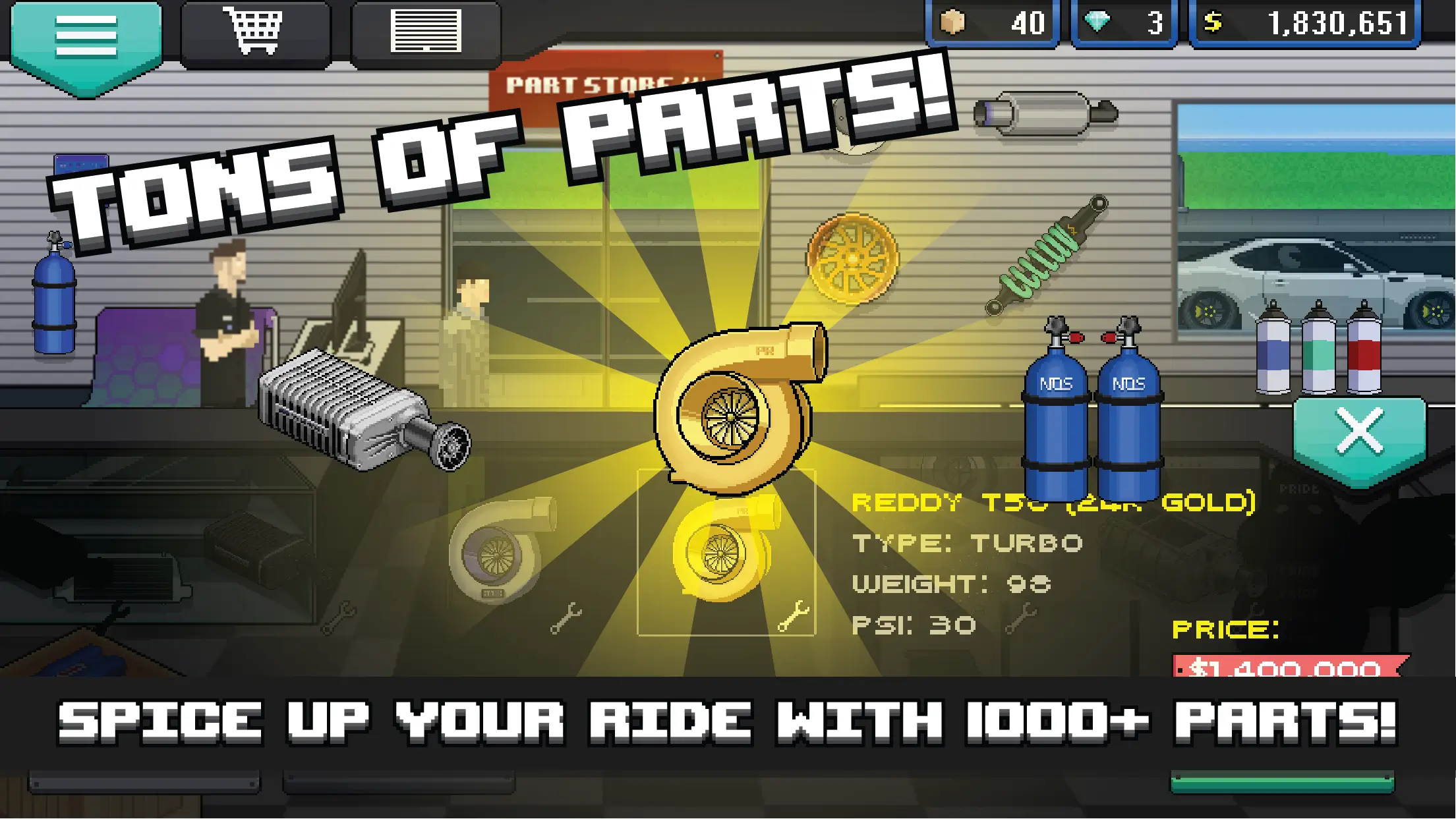 Screenshot Pixel Car Racer APK v1.2.5