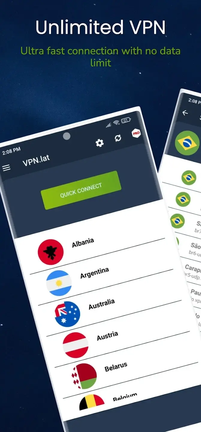 Screenshot VPN.Lat APK v3.9.38 untuk Android
