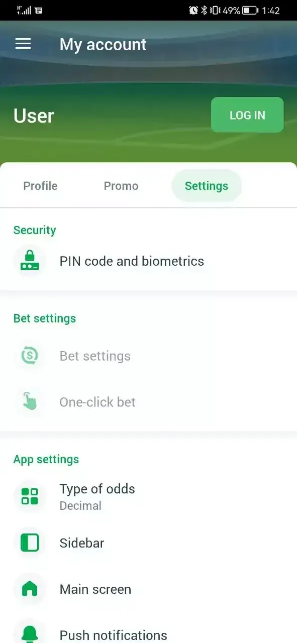 Screenshot Linebet APK v36 untuk Android
