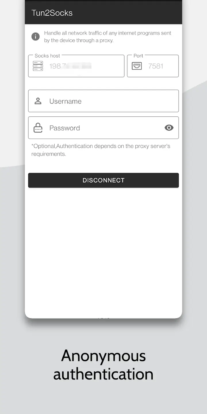 Screenshot Tun2Socks APK v1.5.0