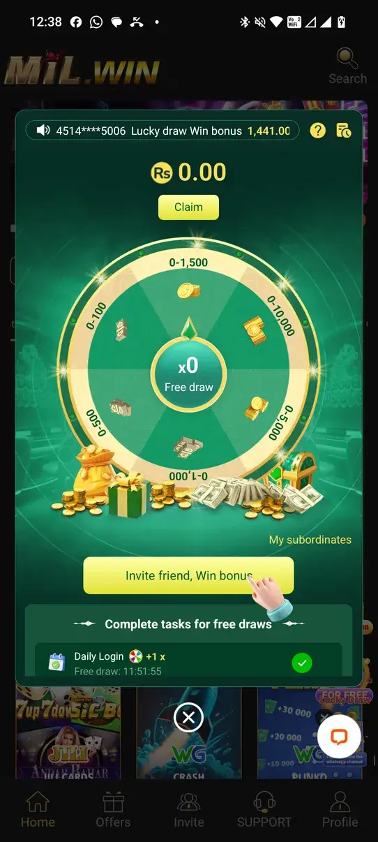 Screenshot Mil Win APK v1.1.17 untuk Android