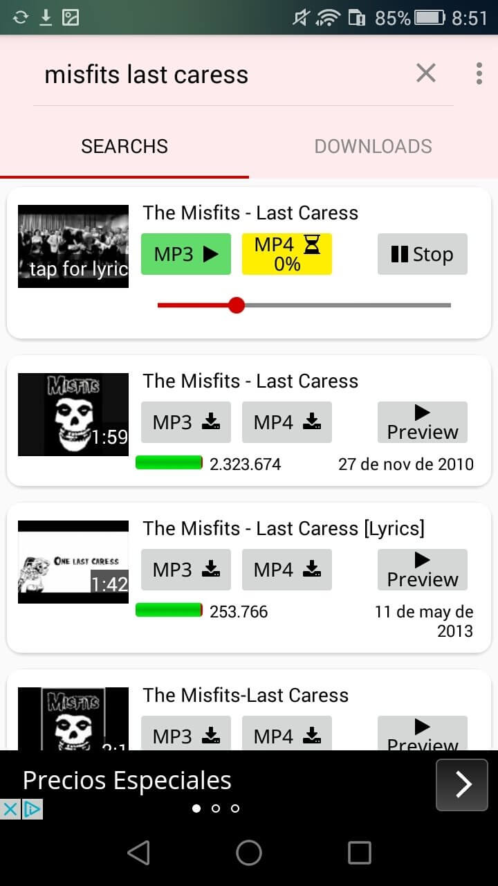 Screenshot YT3 Music Downloader APK