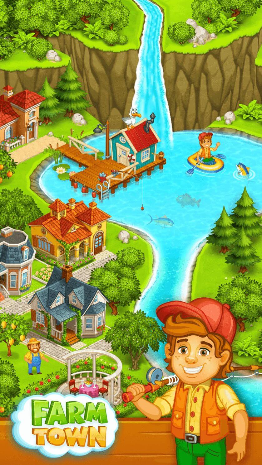 Screenshot Farm Town APK v4.89: Bangun Kebun, Panen, dan Kelola Peternakan