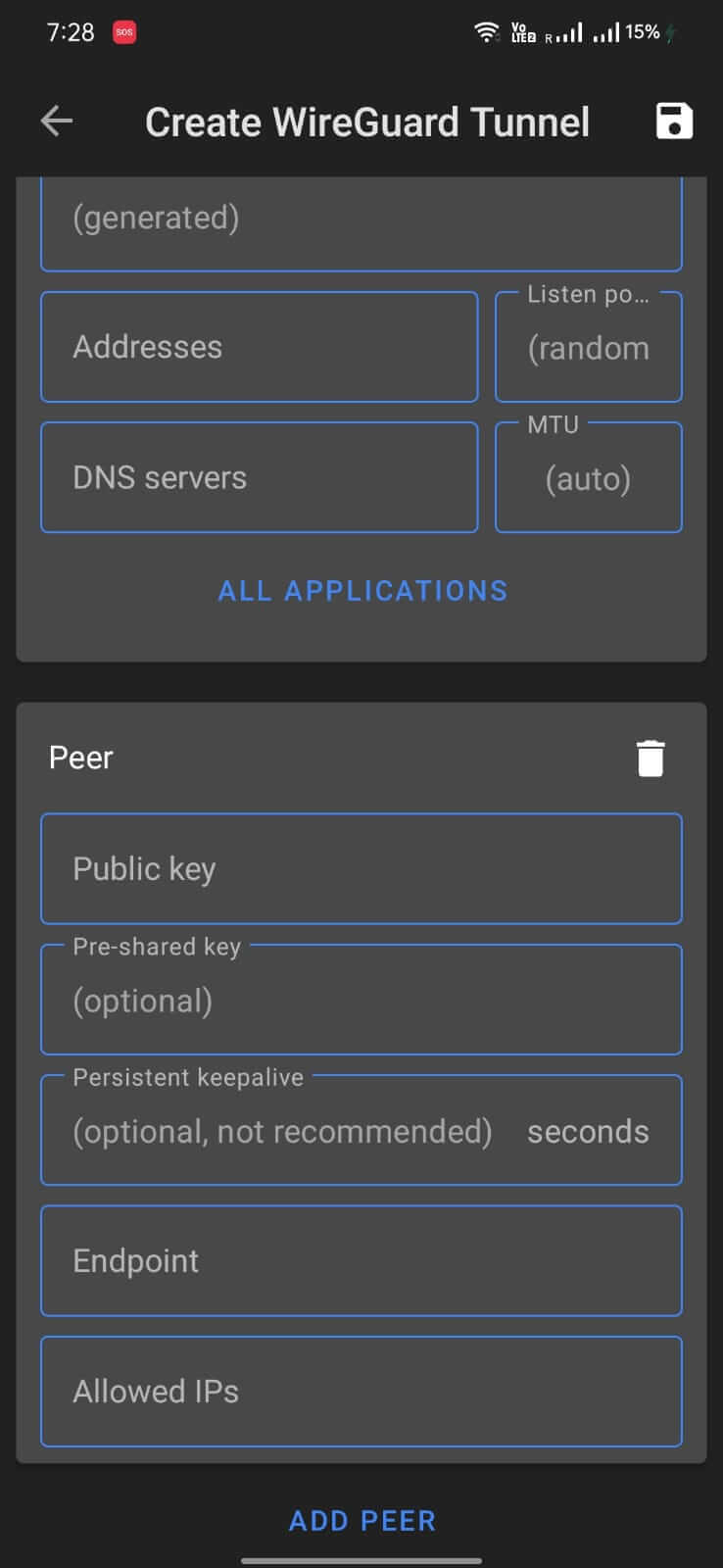 Screenshot WireGuard APK v1.0.20260315 untuk Android