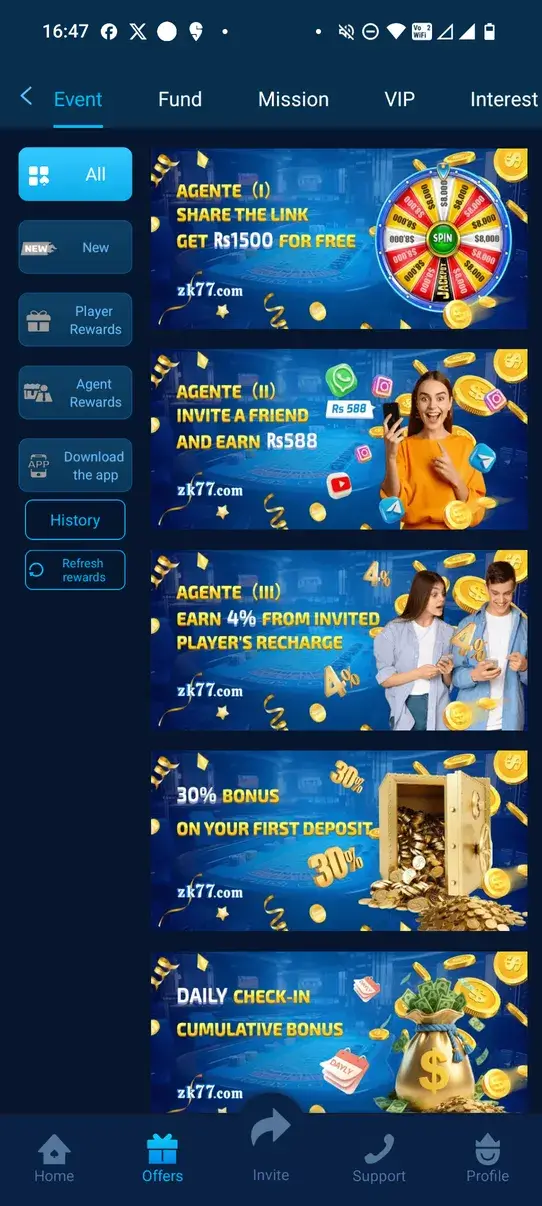 Screenshot ZK77 APK untuk Prediksi Warna dan Angka