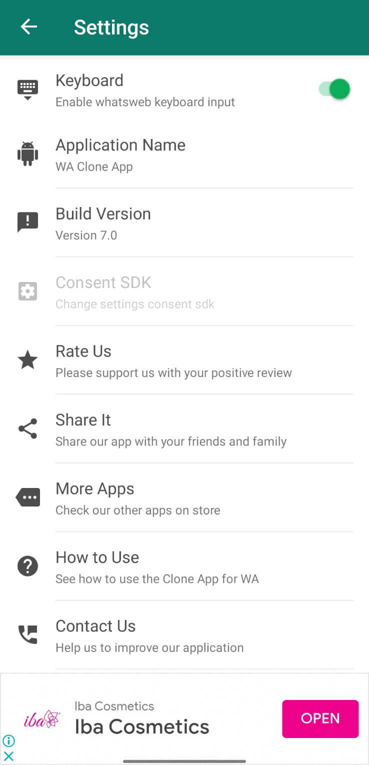 Screenshot WA Clone APK 8.1 - Kloning WhatsApp ke Perangkat Lain